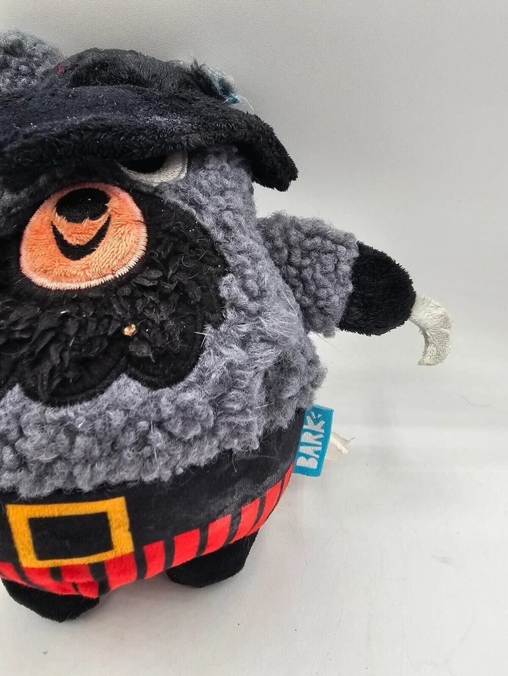 Barkbox Pirate Bark Dog Toy Barkbear Plush Canine Cannon Ball Squeaker Round 7